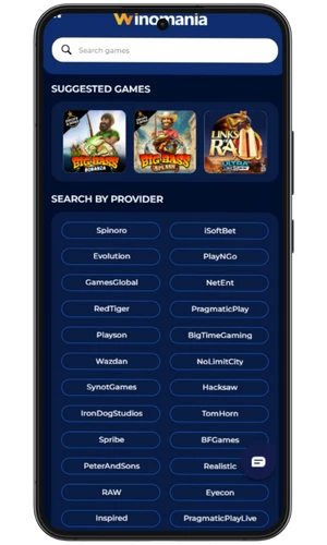 Winomania Game Provider List